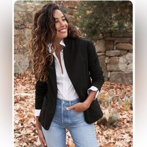 Frank & Eileen Dublin Tailored Blazer in Jet Black